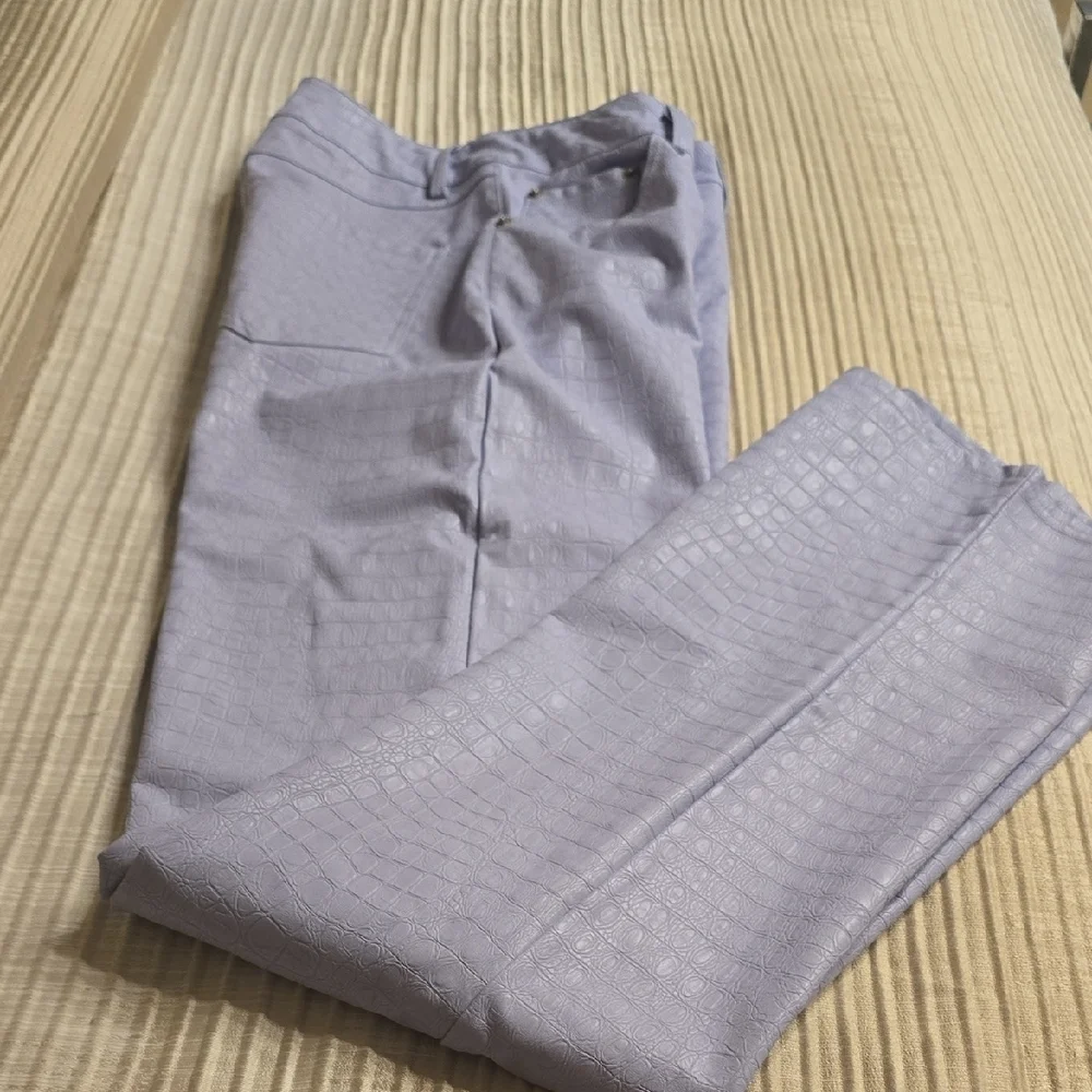 Naked Wardrobe Light Purple Crocodile Printed High Rise Jeans Size S